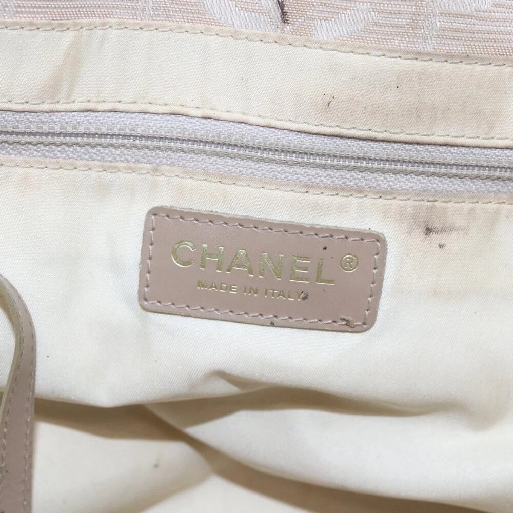CHANEL New Travel Line Tote Bag Nylon Pink Silver CC Auth - Picture 14 of 16